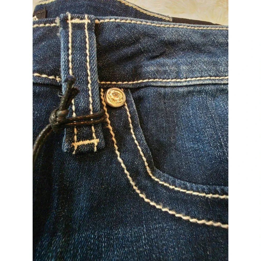 NWT Lotus by Miss Me Mid Rise Straight Embellished Jeans Size 35 / 20 Plus Size